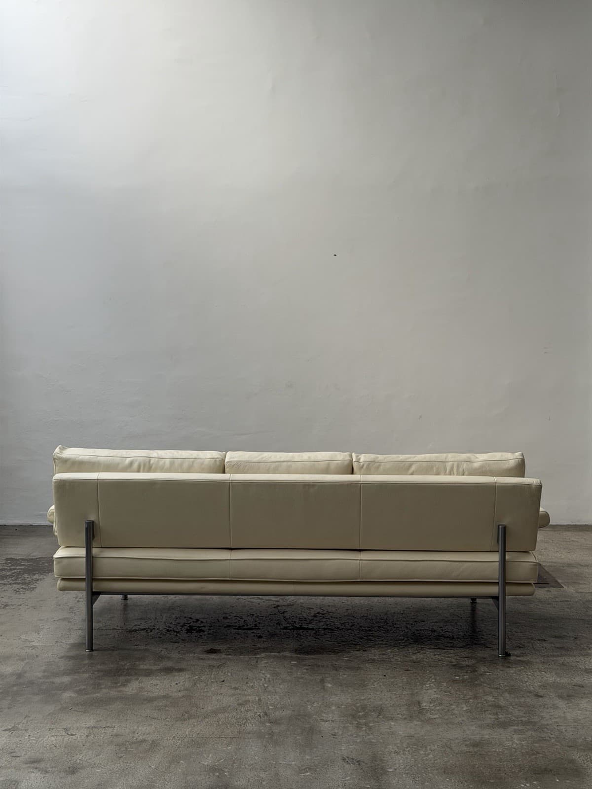 Walter Knoll, Living Plattform Sofa, Off White Leather