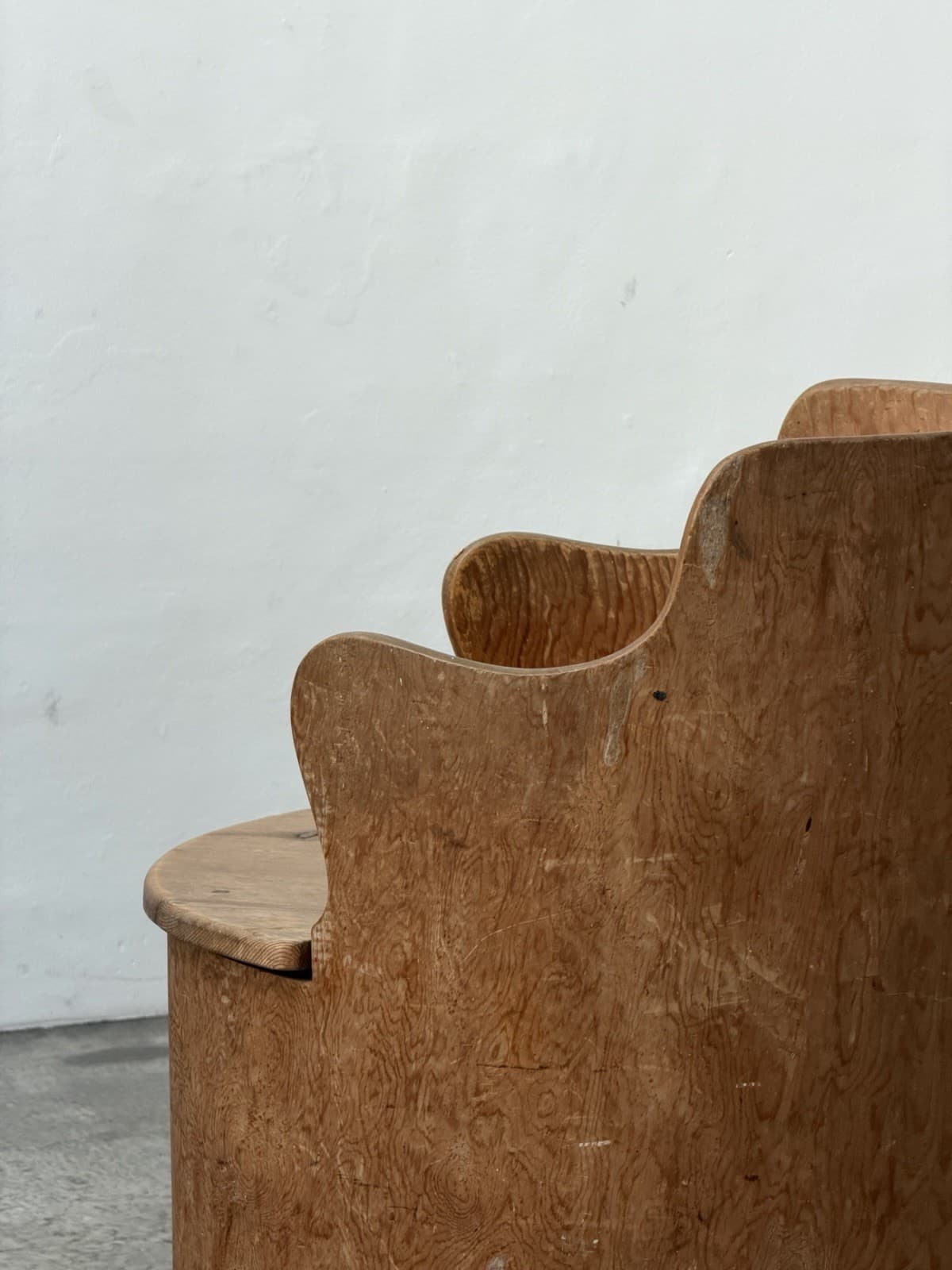 Important 1903 Swedish Pine Kubbstol Log Chair