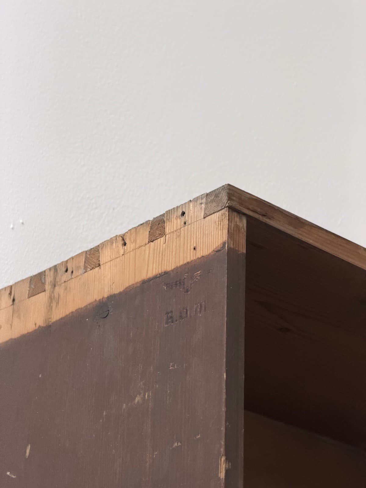 Early 20th Century, Handcrafted Wooden Shelf