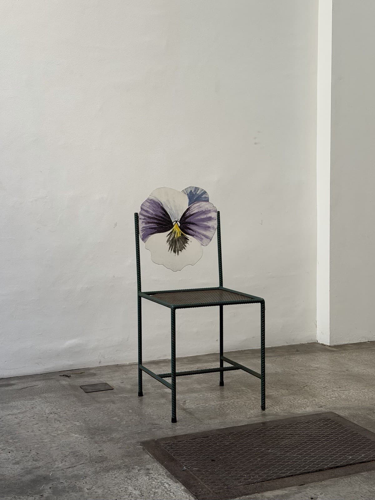 Unique Hand-Painted Steel Chairs