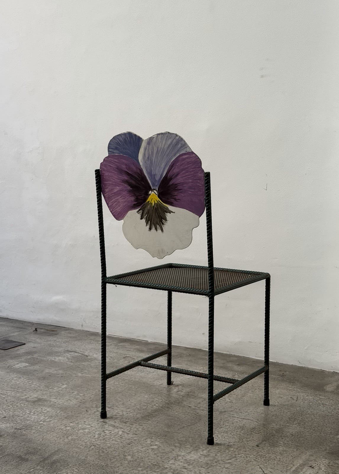 Unique Hand-Painted Steel Chairs
