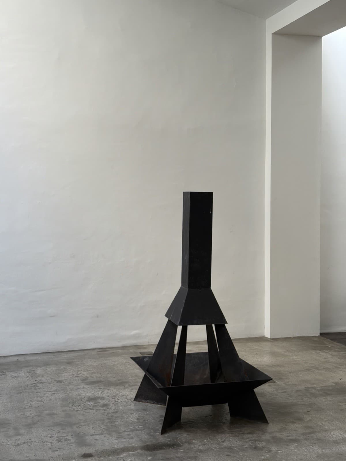Unique Sculptural Outdoor Fireplace, Unknown