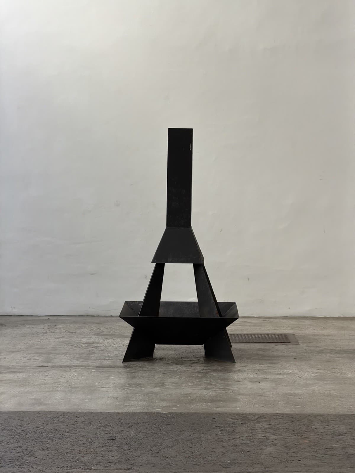 Unique Sculptural Outdoor Fireplace, Unknown