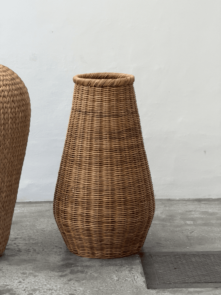 Unknown, Large Set Sculptural Wicker Baskets, Unknown