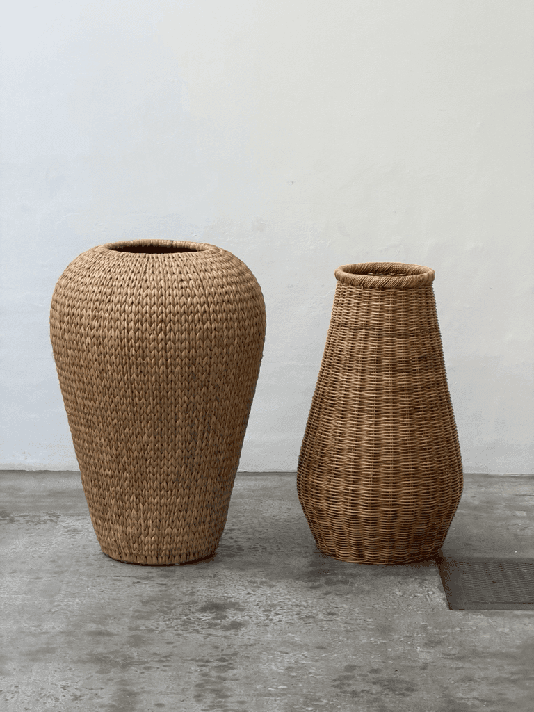 Unknown, Large Set Sculptural Wicker Baskets, Unknown
