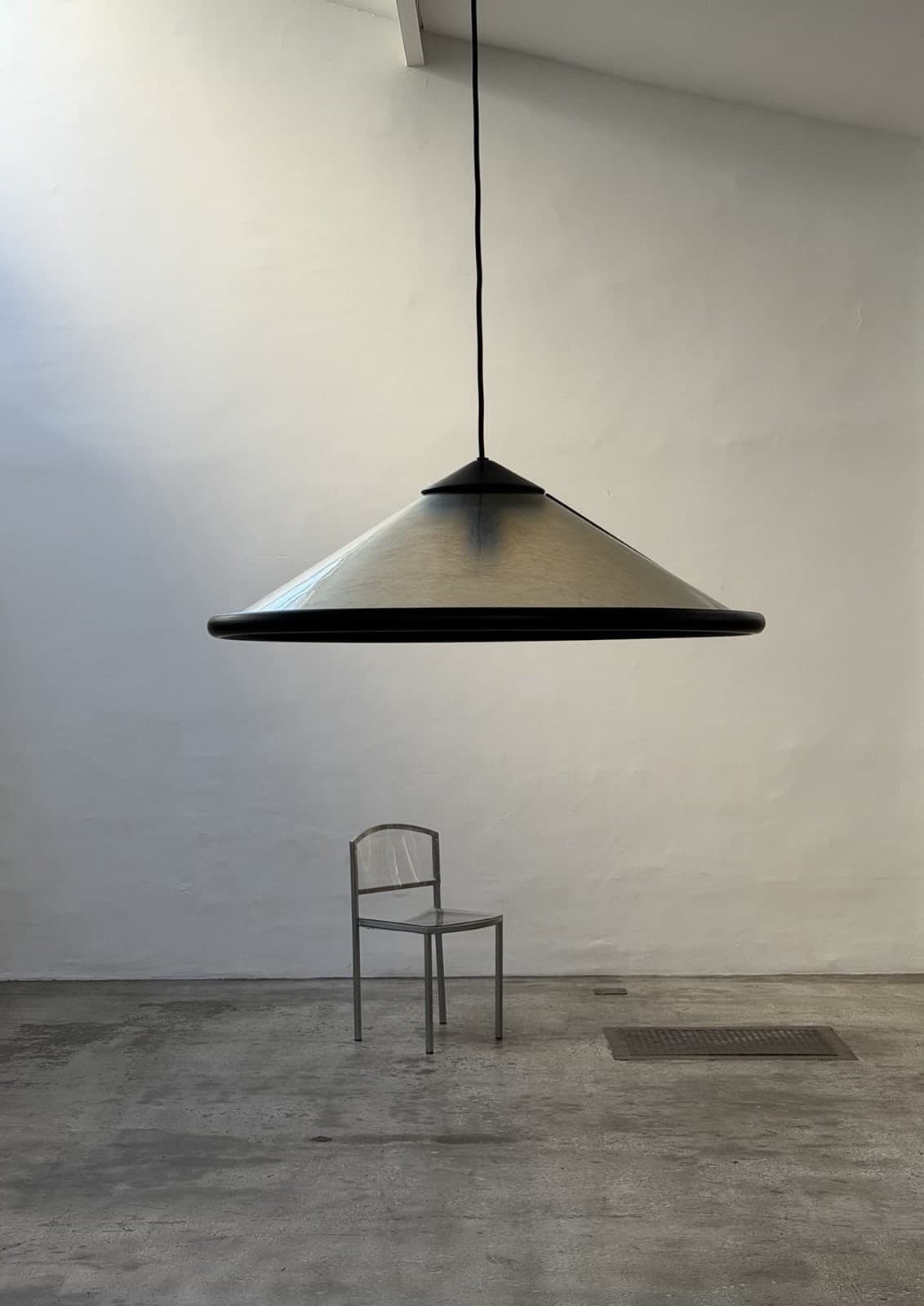 Unknown, Large Fiberglass Ceiling Lamp, Unknown