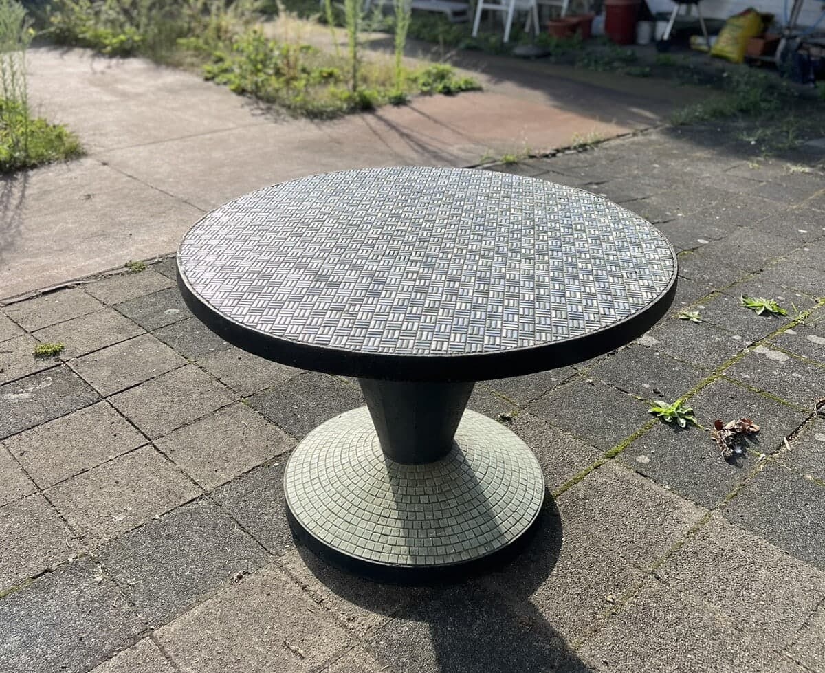 Egon Eiermann attr., Mosaic Stone Table, Unknown