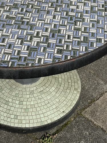 Egon Eiermann attr., Mosaic Stone Table, Unknown
