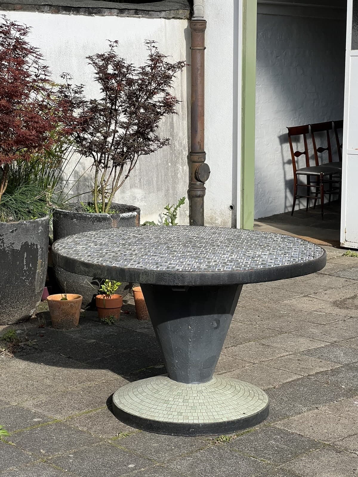 Egon Eiermann attr., Mosaic Stone Table, Unknown