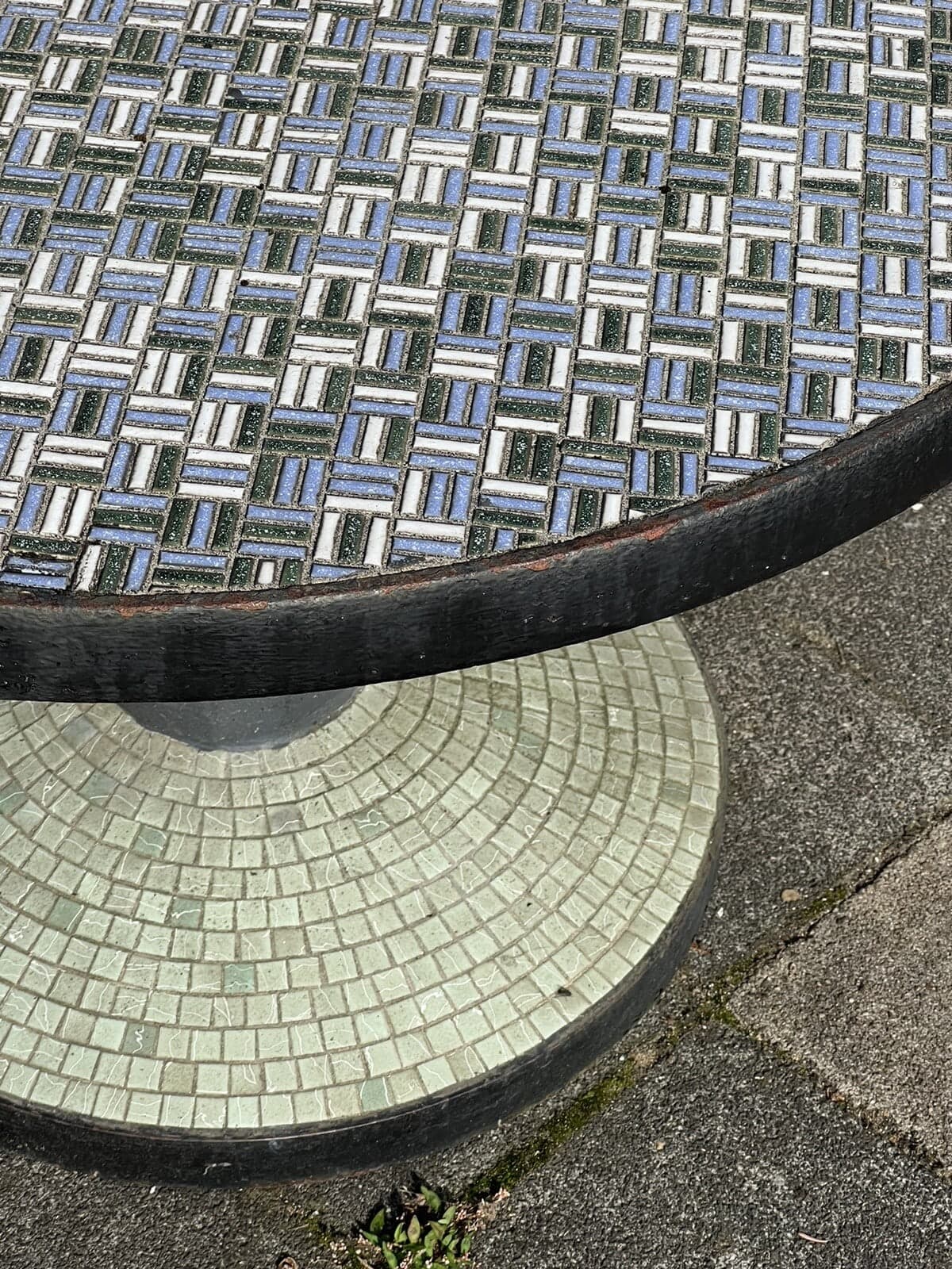 Egon Eiermann attr., Mosaic Stone Table, Unknown
