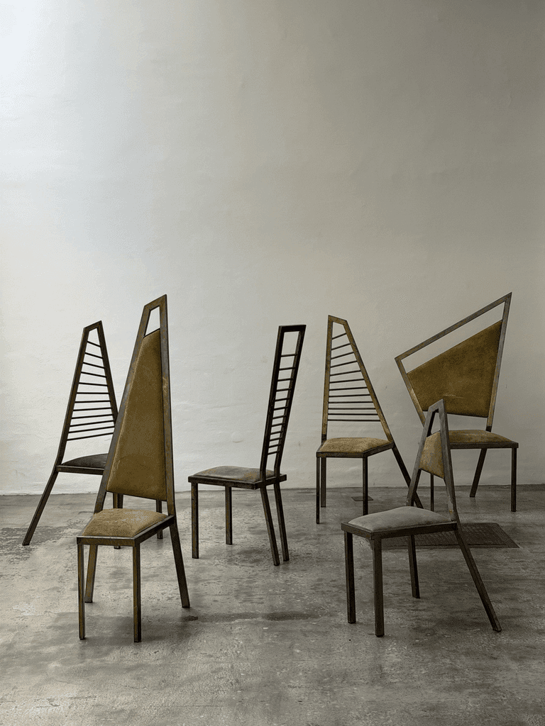 Unknown, Sculptural Postmodern Design Chairs, Studio Production