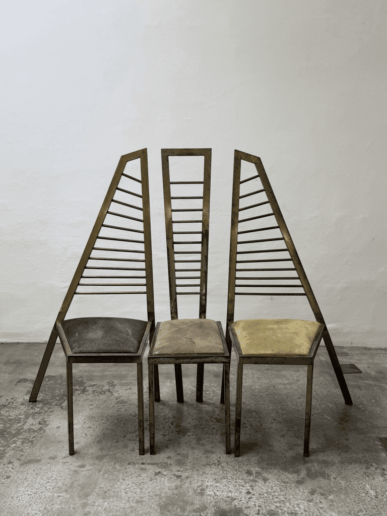Unknown, Sculptural Postmodern Design Chairs, Studio Production