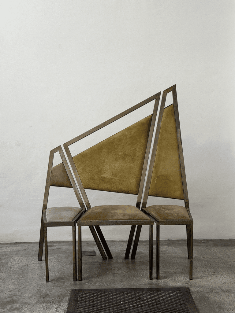 Unknown, Sculptural Postmodern Design Chairs, Studio Production