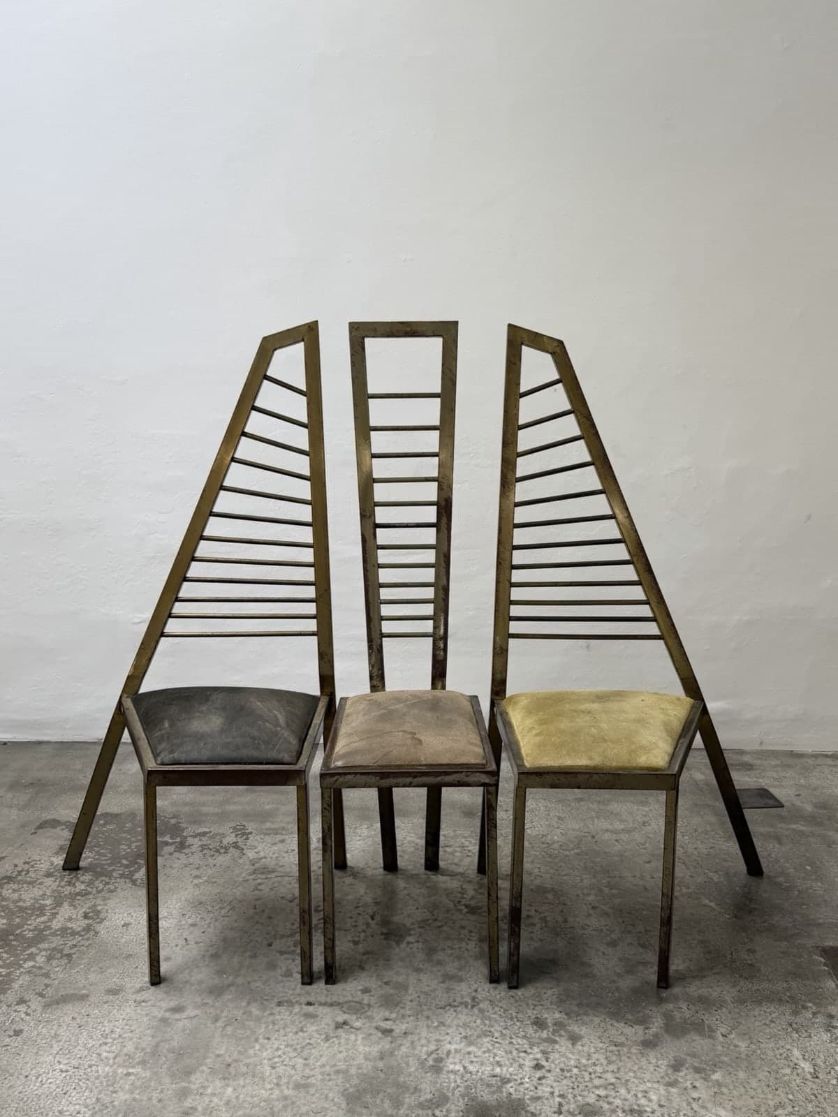 Unknown, Sculptural Postmodern Design Chairs, Studio Production