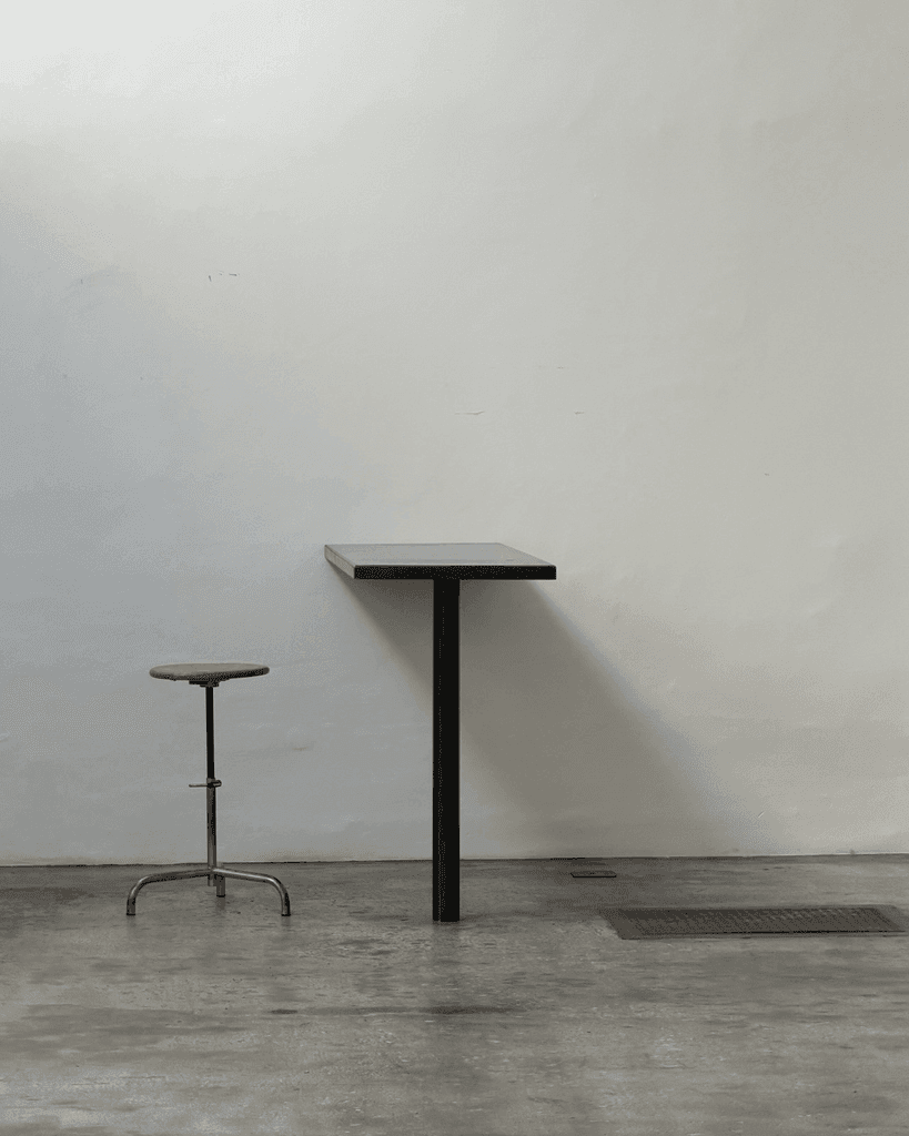 Unknown, Unique Steel Bar / Standing Table, Studio Production Pentagon Group Attr.