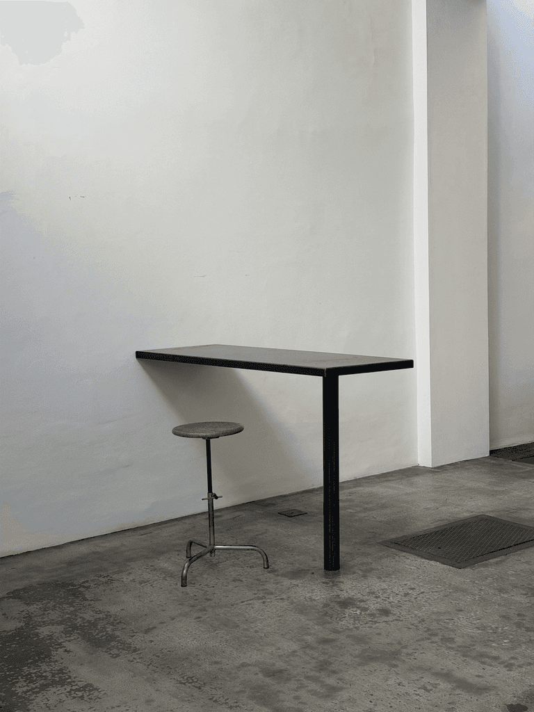 Unknown, Unique Steel Bar / Standing Table, Studio Production Pentagon Group Attr.
