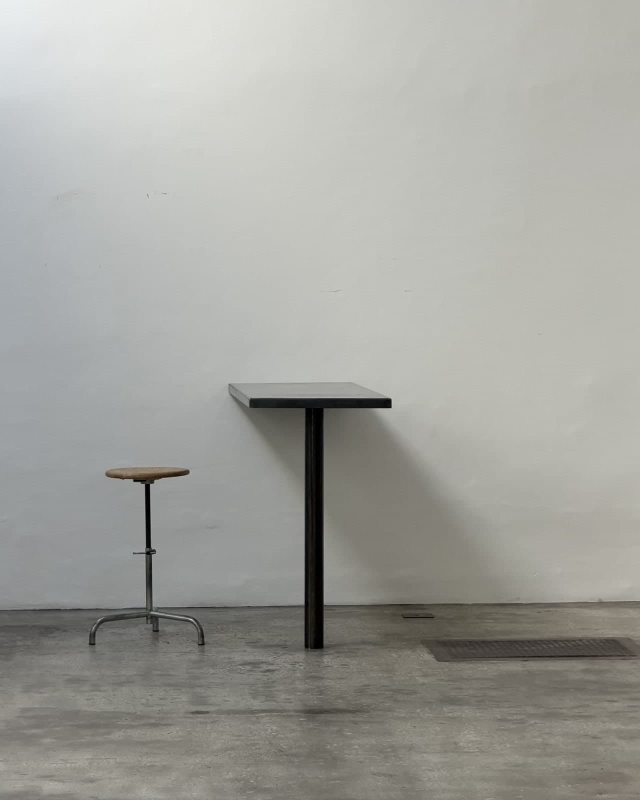 Unknown, Unique Steel Bar / Standing Table, Studio Production Pentagon Group Attr.