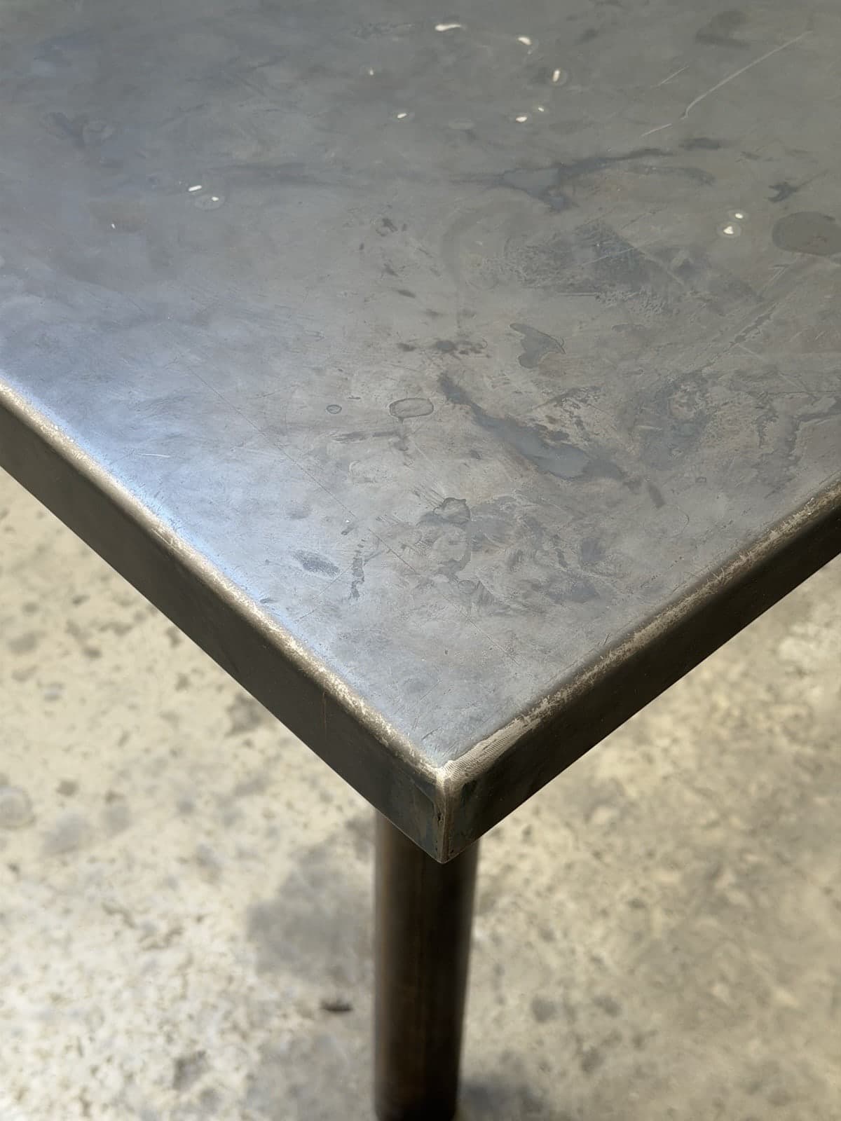 Unknown, Unique Steel Bar / Standing Table, Studio Production Pentagon Group Attr.