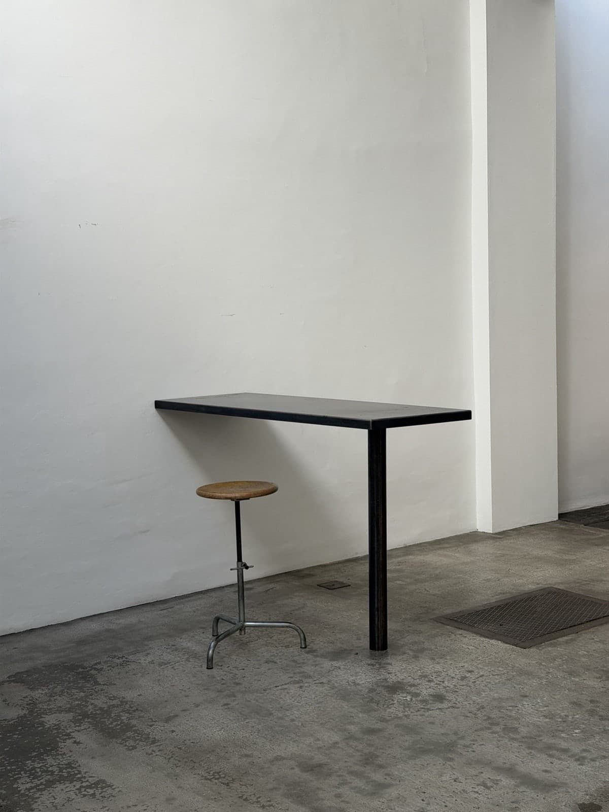 Unknown, Unique Steel Bar / Standing Table, Studio Production Pentagon Group Attr.