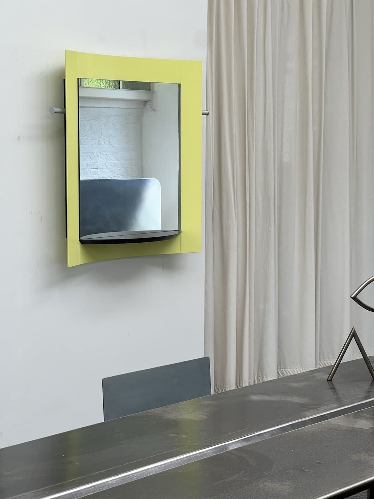 Ettore Sottsass attr., Postmodern Mirror,