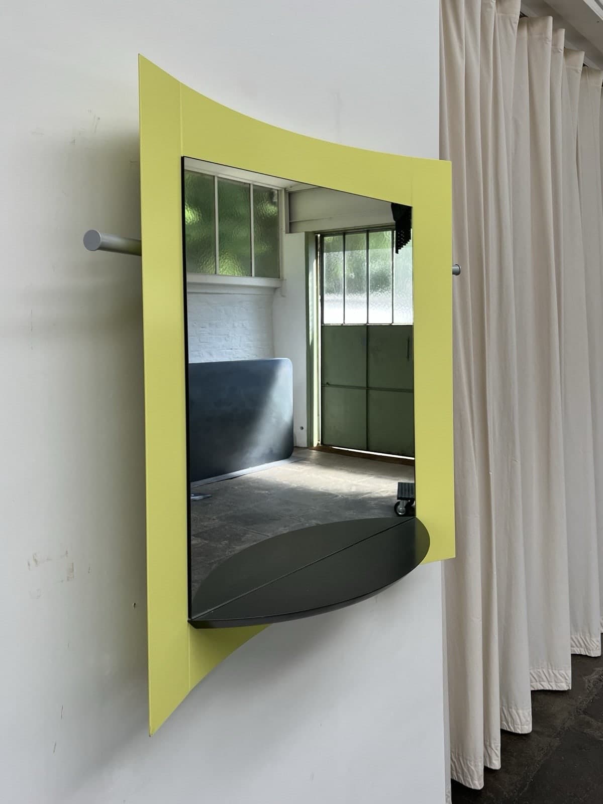 Ettore Sottsass attr., Postmodern Mirror,