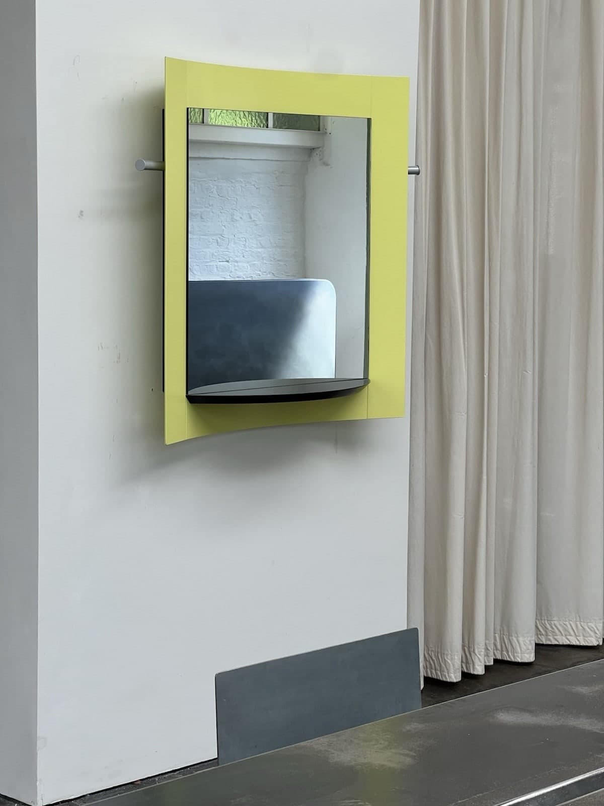 Ettore Sottsass attr., Postmodern Mirror,