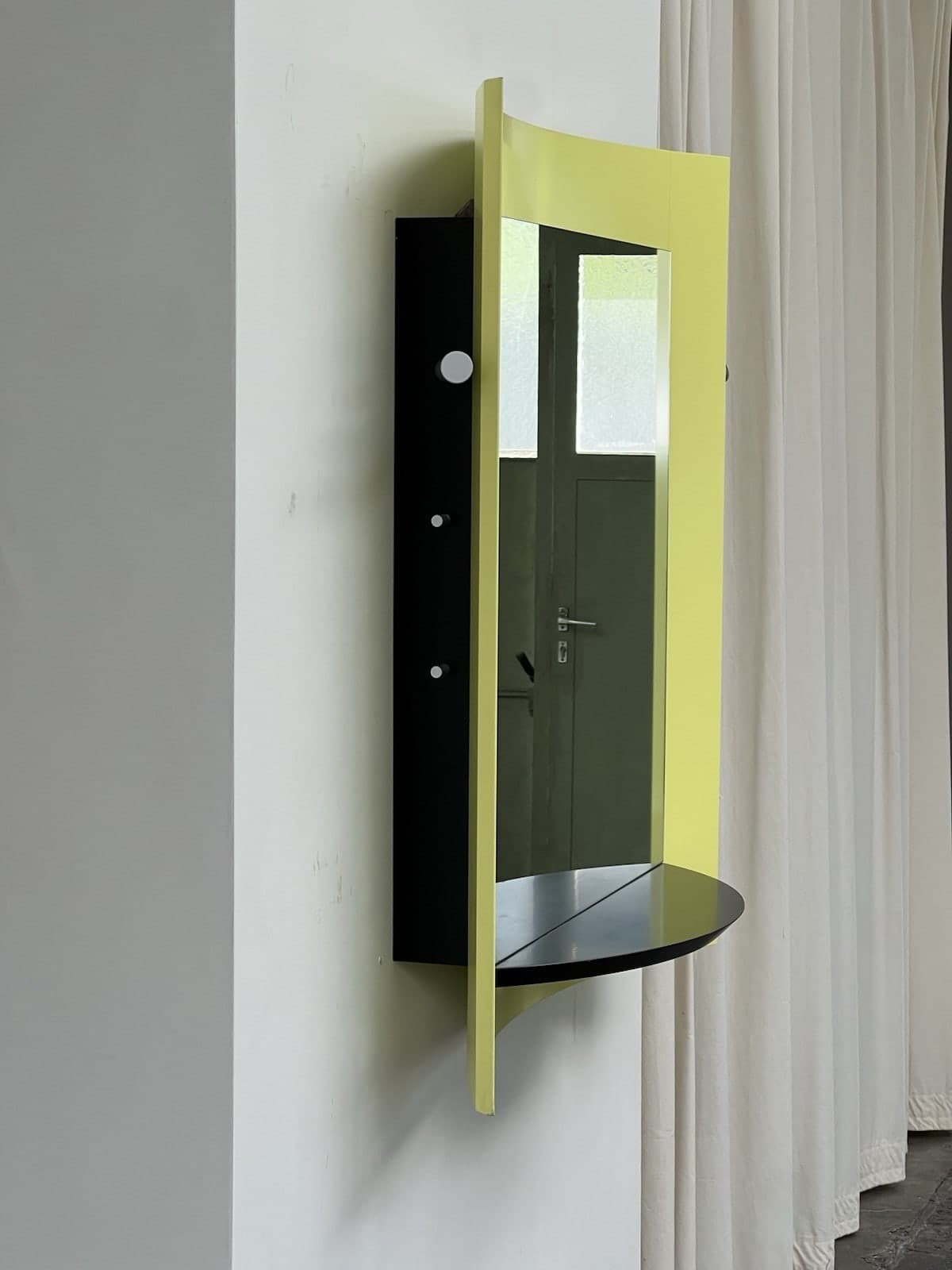 Ettore Sottsass attr., Postmodern Mirror,