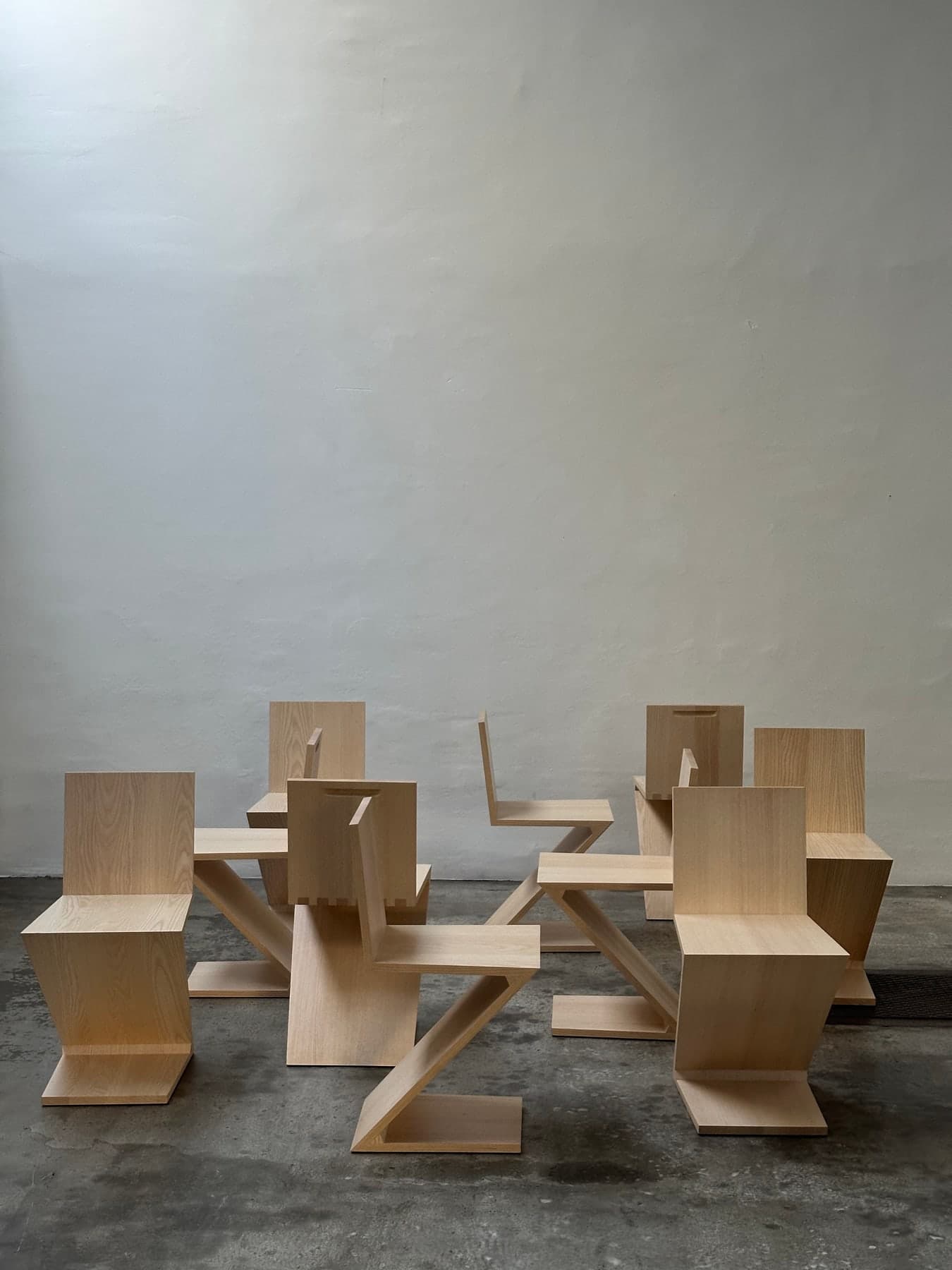 Gerrit Rietveld, Cassina, Zig Zag Chair, Ash Wood