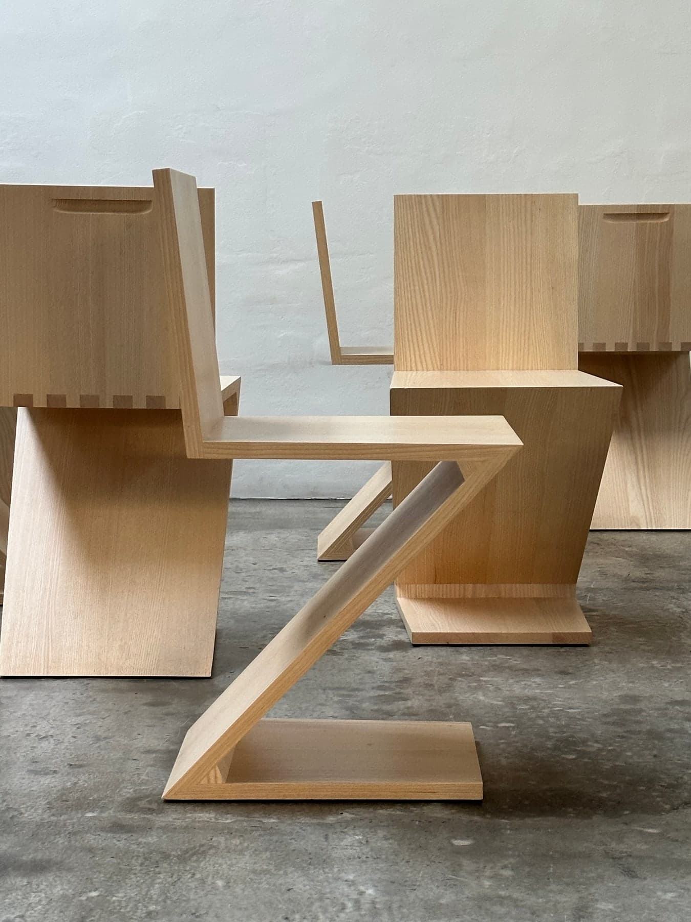 Gerrit Rietveld, Cassina, Zig Zag Chair, Ash Wood